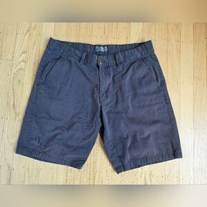 Wall St. Collection Navy Blue Cotton Shorts Size 34